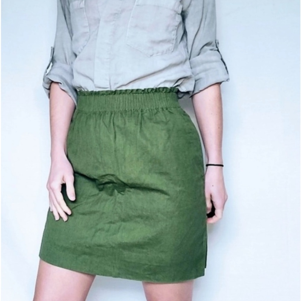 J. Crew Mercantile Sidewalk Skirt Size 10 - GREEN